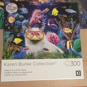 Cat In A Fish Bowl Jigsaw Puzzles  - Best deal Please read FULL description.